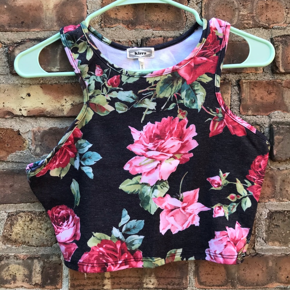 American made floral crop top